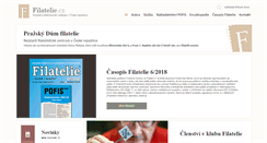 Desktop Screenshot of filatelie.cz