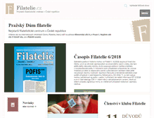 Tablet Screenshot of filatelie.cz